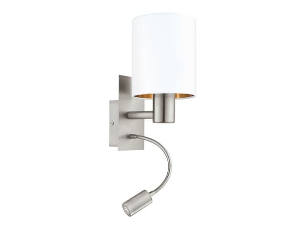 EGLO PASTERI vegglampe 2L HVIT/GULL