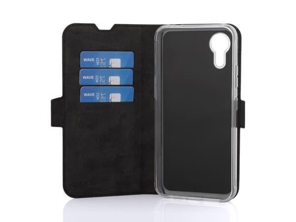 Wave BookCase, Samsung Galaxy XCover7, svart