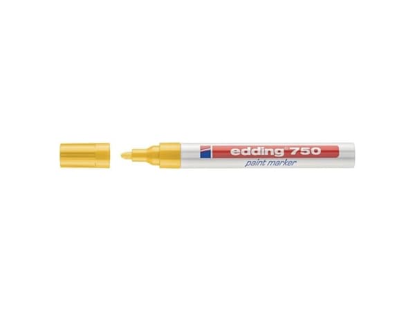 edding 750 paint - Markør - permanent - gul - fargeblekk - 2-4 mm