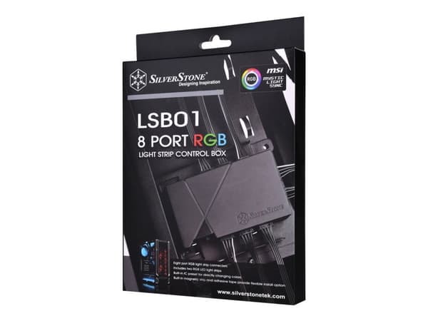 SilverStone LSB01 - Systemhusbelysning (LED) - svart