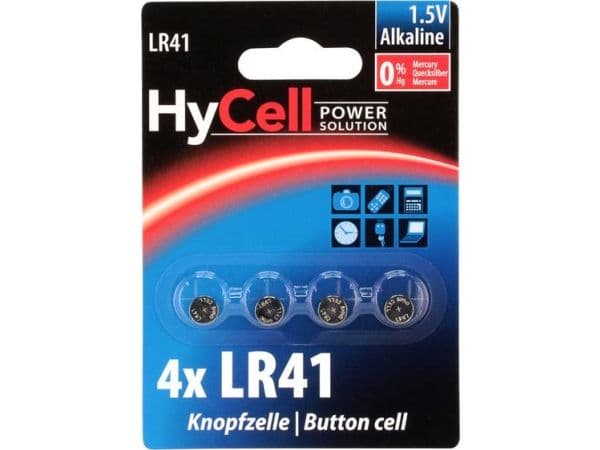 Batteri LR41 K4 1,5V Alkaline knapcelle