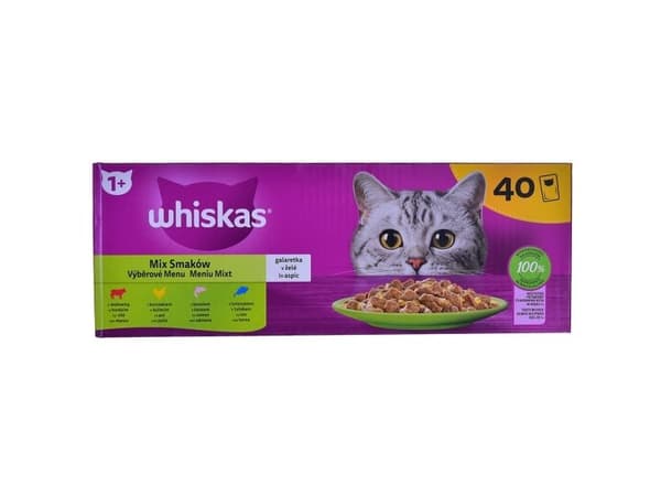 Whiskas Mix Favourites i gelé våtfoder för katter 40x85 g