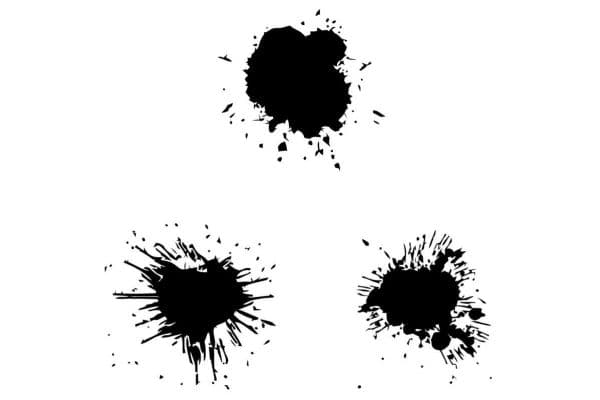 Stencilfärgfläckar (Stains)