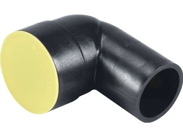 50 mm x 90° liitäntäkulma, musta PEH, Geberit