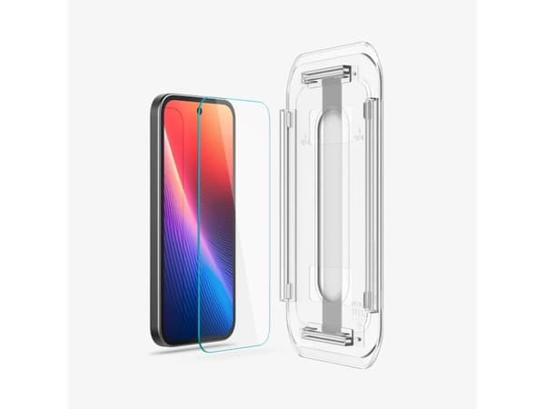 Spigen GLAS.tR EZ Fit, Google, Pixel 9a, Reptålig, Transparent, 2 styck