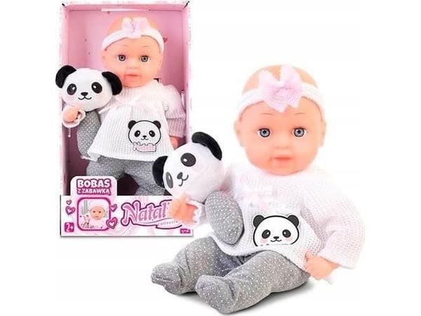 Docka Natalia bebis 33 cm med leksak