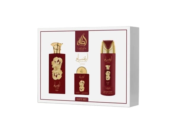 Lattafa Pride Ansaam presentpaket: Eau de Parfum 100 ml + 20 ml + deodorant 200 ml – unisexdoft