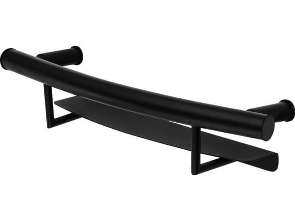 Deante VITAL BLACK WALL HANDLE WITH A SHELF