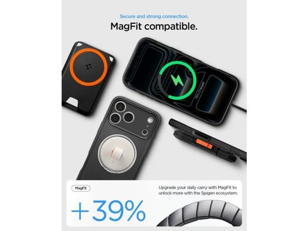 Spigen Spigen Rugged Armor MagSafe, matte black - iPhone 2026 Pro Max/17 Pro Max