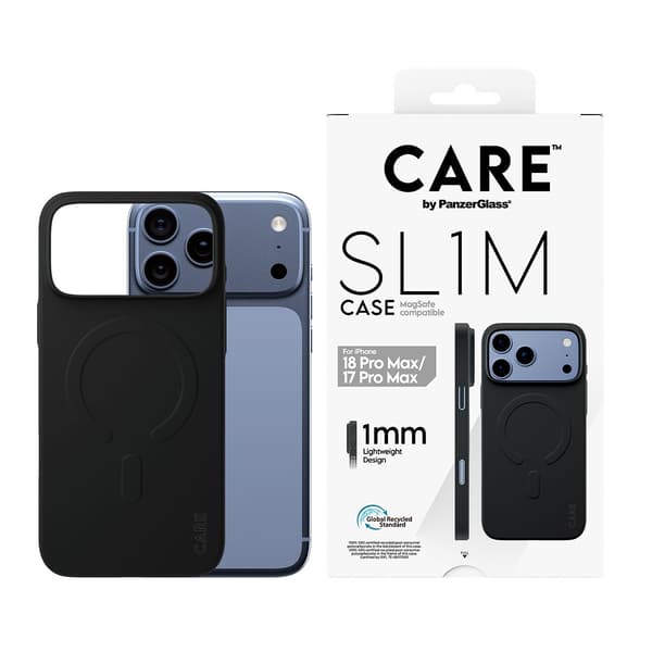 CARE by PanzerGlass SL1M Case Black w. MagSafe iPhone 18 Pro Max | 17 Pro Max