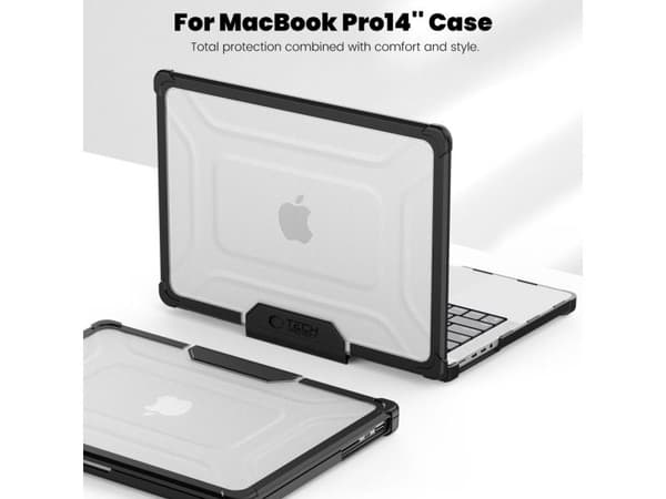 TECH-PROTECT SMARTSHELL PRO MACBOOK PRO 14 M1 / M2 / M3 / M4 / M5 2021-2025 BLACK/CLEAR
