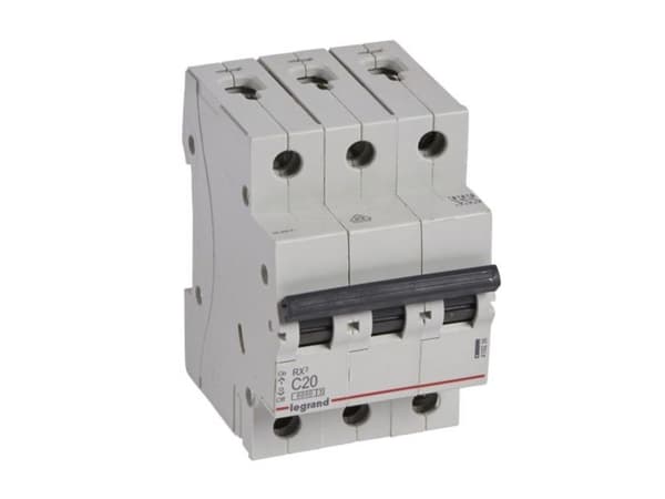 Automatsikring RX3 C 20A 3P, 3M, 6kA