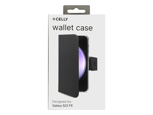 Wally Wallet Case Galaxy S23 FE Svart