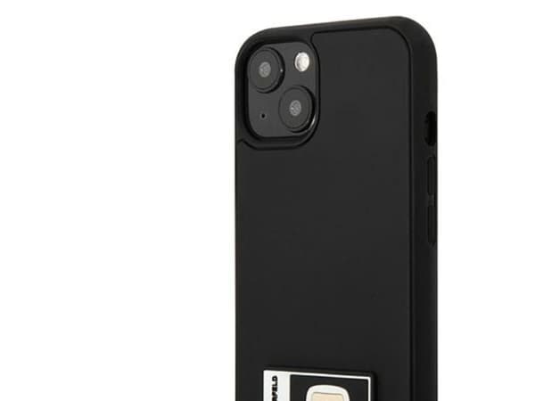 Karl Lagerfeld Ikonik Patch-etui til iPhone 13 - svart