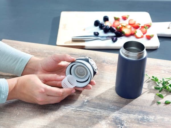Leifheit 03247, Sort, Blå, Rustfritt stål, Rustfritt stål, Polypropylen (PP), Kaffe, Juice/ Saft, Te, 6 timer
