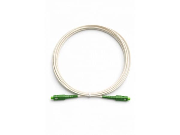 APC SC-SC fiberoptisk patchkabel 3 m hvit