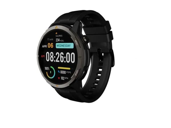 AGM Legion - Ja smart klocka med rem - display 1.43" - Bluetooth - svart
