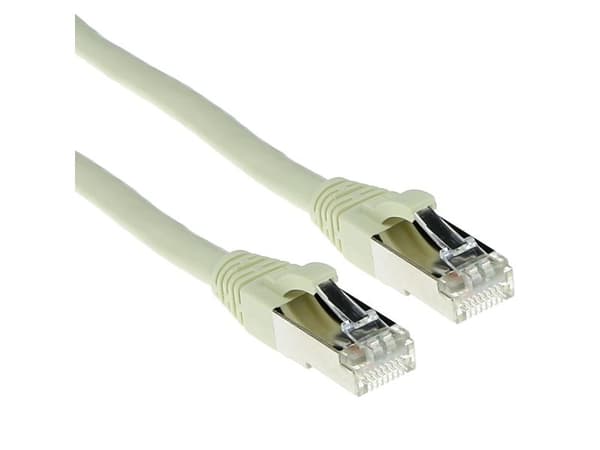 ACT Ivory patchkabel LSZH SFTP CAT6A 5 m (snagless, RJ45) - (FB7405)