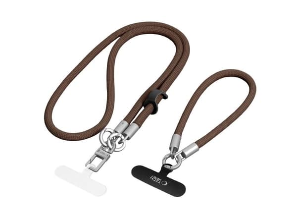 4kom.pl TECH-PROTECT C10S rope crossbody & wrist valnöt/titanium