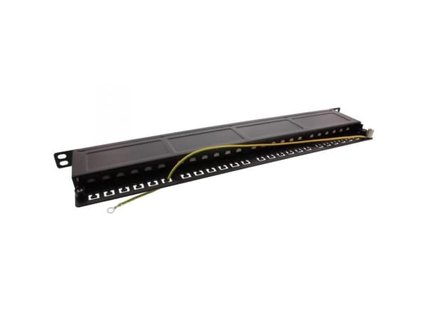 InLine 4043718209453, RJ-45, Cat6a, Sort, Rackmontering, 0.5U, 482,6 mm