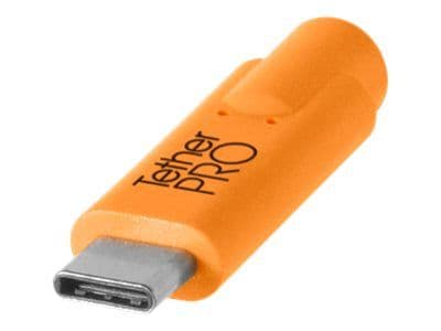 Tether Tools CUC2415-ORG, 4,6 m, USB C, Mini-USB B, USB 2.0, 0,48 Gbit/s, Oranssi