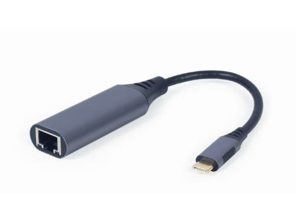 Cablexpert - Nätverksadapter - USB-C 3.0 - Gigabit Ethernet - rymdgrå