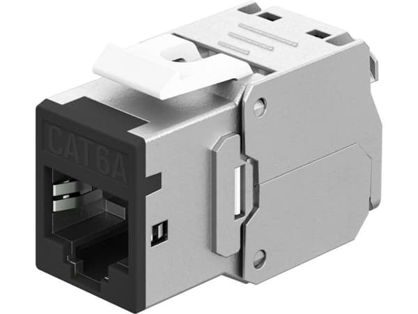 Keystone-modul RJ45 CAT 6A, STP, smal, sortering