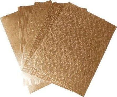 Cartons Highlight guld 25x35 cm 5 ark