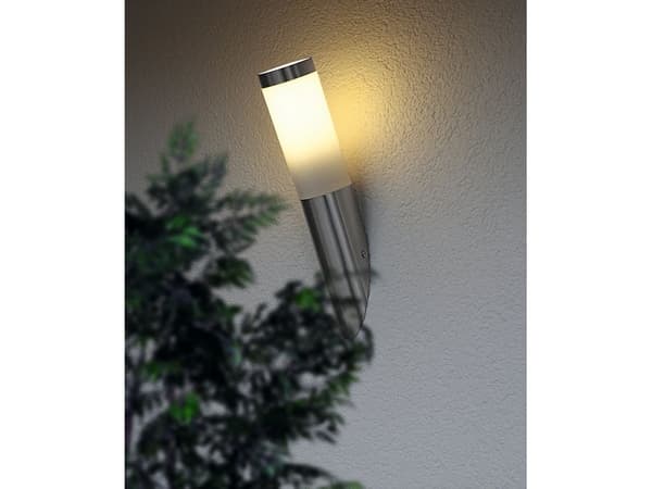 EGLO HELSINKI utendørs vegglampe i rustfritt stål