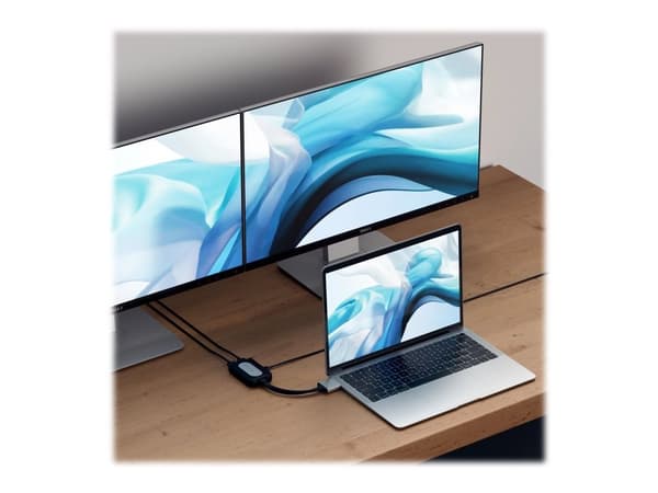 Satechi ST-TCDHAS - Videoadapteri - HDMI hun til USB-C han - 16 cm - sølv - 4K-tuki