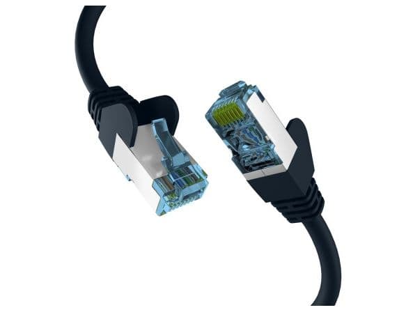 EFB RJ45 PATCH KABEL med CAT7 RAW KABEL SORT 7,5m