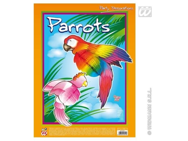 Pappersservetter med papegoja