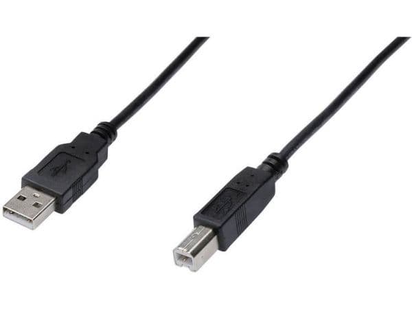 ASSMANN - USB-kabel - USB (hann) til USB-type B (hann) - USB 2.0 - 5 m - svart