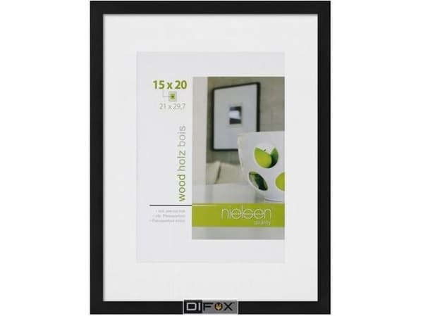Nielsen Design 8988046 billedskifteramme papirformat DIN A4 sort