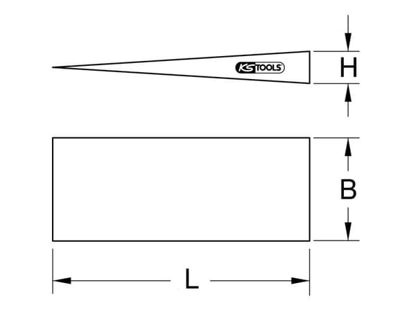 KS TOOLS BRONZEplus flänskil 180x32x13 mm (963.2213)