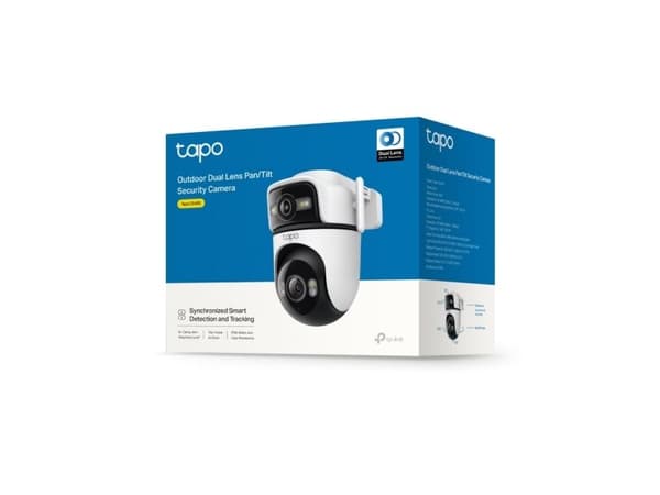 TP-Link Tapo C545D, IP-säkerhetskamera, Utomhus, Kabel & Trådlös, Tak/vägg/stång, Vit, Sfärisk
