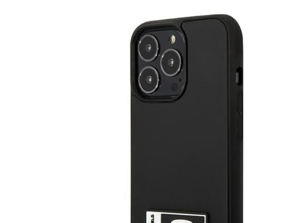 Karl Lagerfeld Ikonik patch-deksel for iPhone 13 Pro / iPhone 13 - svart
