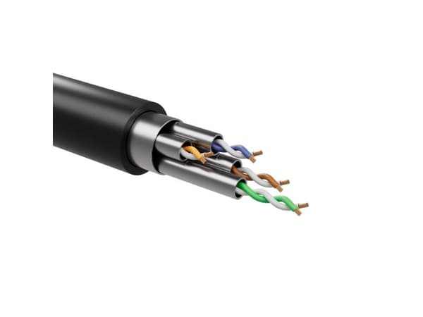 Flexline patchkabel U/FTP Cat.8.1 extra tunn TPE schwarz 1,5 m