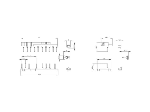 Siemens 3RA2913-2AA1 Distributionssats 1 st