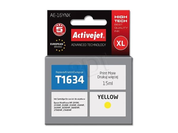 Activejet AE-16YNX, Hög (XL) avkastning, 15 ml, 1 styck