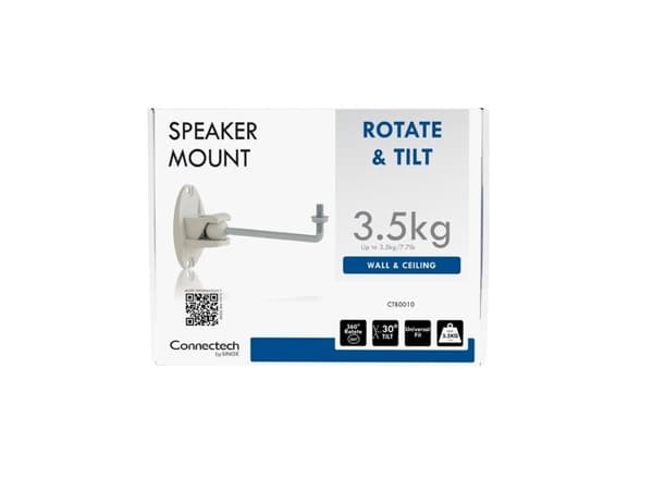 Connectech SONOS® PLAY1 højttaler ophæng. Hvid