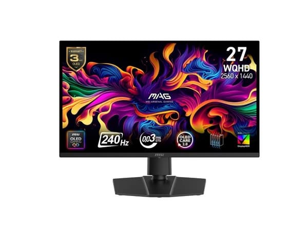 MSI - OLED-bildskärm - 27" - 2560 x 1440 - 0,03 ms