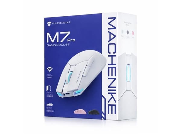 Machenike M7 Pro trådlös gamingmus - vit