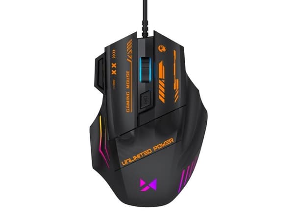 Wozinsky WMGK-1179W Wired Optical Gaming Mouse 7200 DPI with Backlight - Black