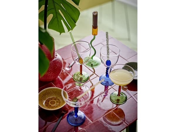 BLOOMINGVILLE Noemi vinglas, blått glas