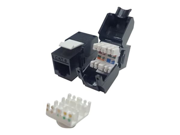 Netrack - Modulaarinen insertti - CAT 6 - UTP - RJ-45 - musta