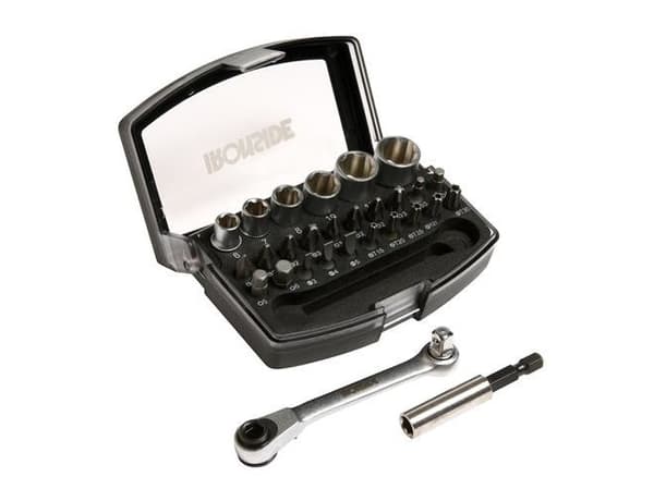 Topnøgle-/bitssæt 1/4'' 29dele