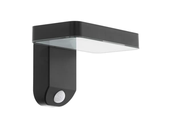 EGLO PASTION solcellevegglampe i svart med sensor