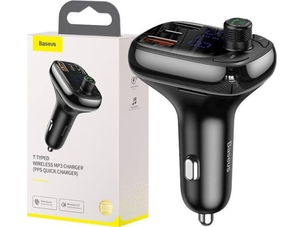 Baseus FM-sender Baseus bluetooth MP3-bilsender S-13 (svart)