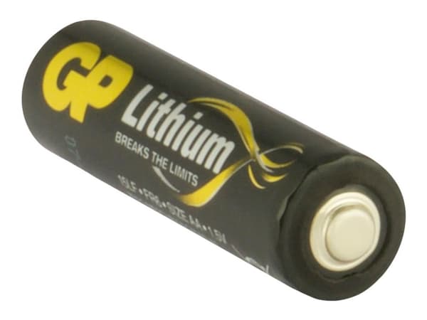GP AA-lithiumbatteri 1.5V, 15LF-2U4, 4-pak